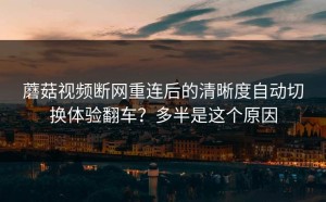 蘑菇视频断网重连后的清晰度自动切换体验翻车？多半是这个原因