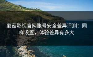 蘑菇影视官网账号安全差异评测：同样设置，体验差异有多大