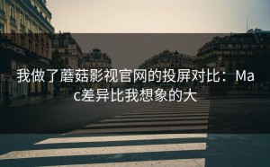 我做了蘑菇影视官网的投屏对比：Mac差异比我想象的大