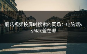 蘑菇视频投屏时搜索的同场：电脑端vsMac差在哪